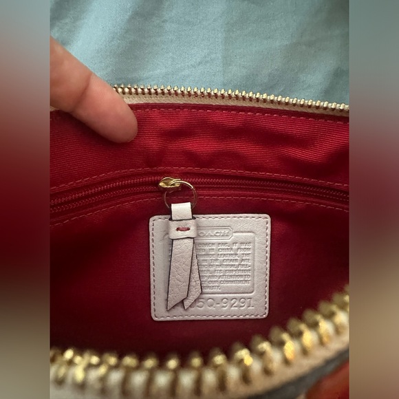 COACH 2005 POPPY BAG LEATHER 9291 DEMI WITH HANGTAG GOLD TONE HARDWARE - Picture 10 of 12